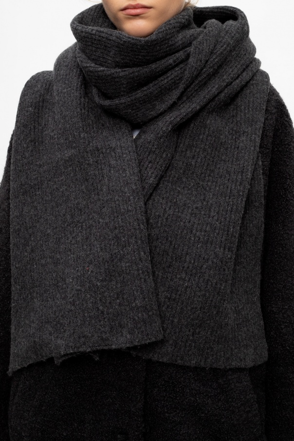 Ganni Ribbed scarf | Women's Accessories | Vitkac